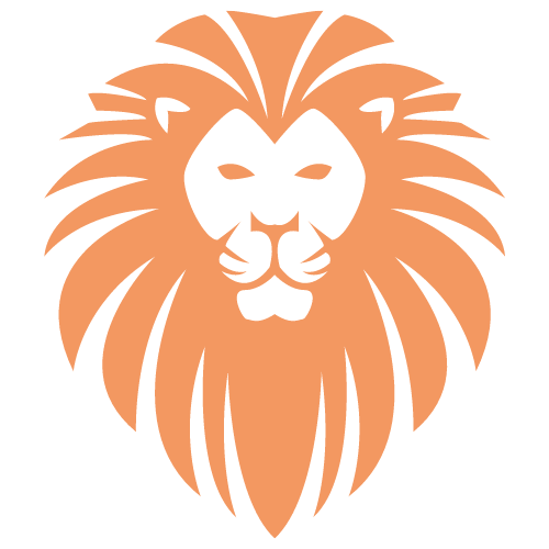 Umzugsfirma Berlin – Löwenkopf in Orange als Websitesymbol