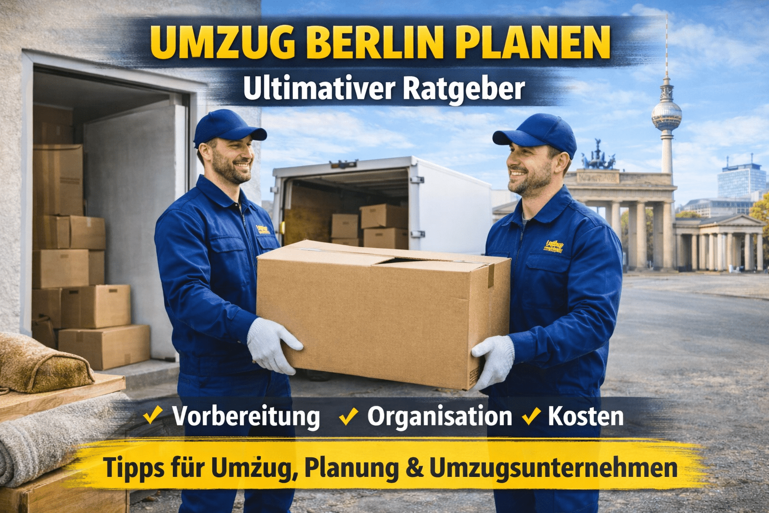 Umzug Berlin planen – Ratgeber mit Tipps für Umzug, Organisation und Umzugsunternehmen