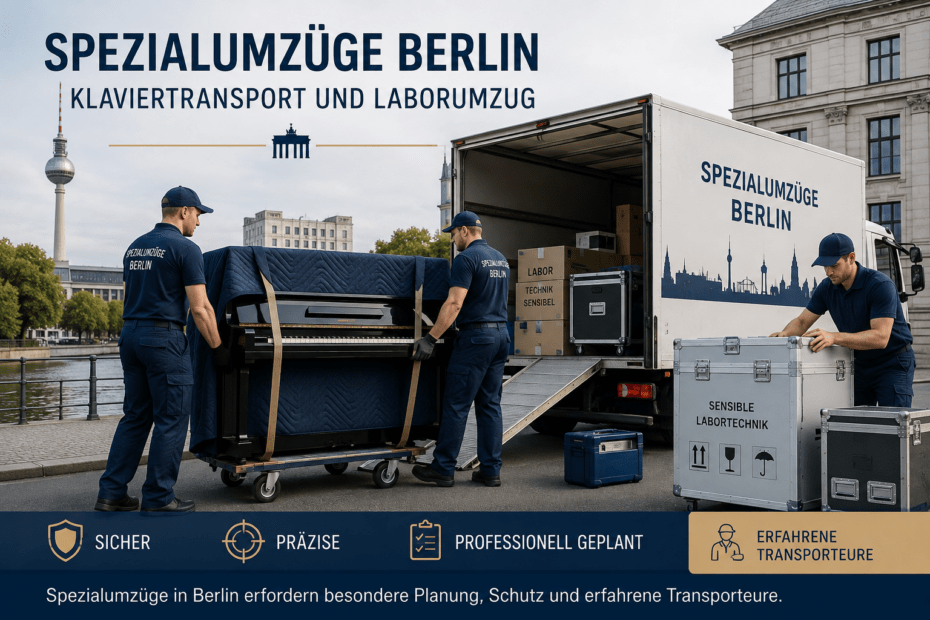 Spezialumzüge Berlin mit Klaviertransport und empfindlichen Transportgütern